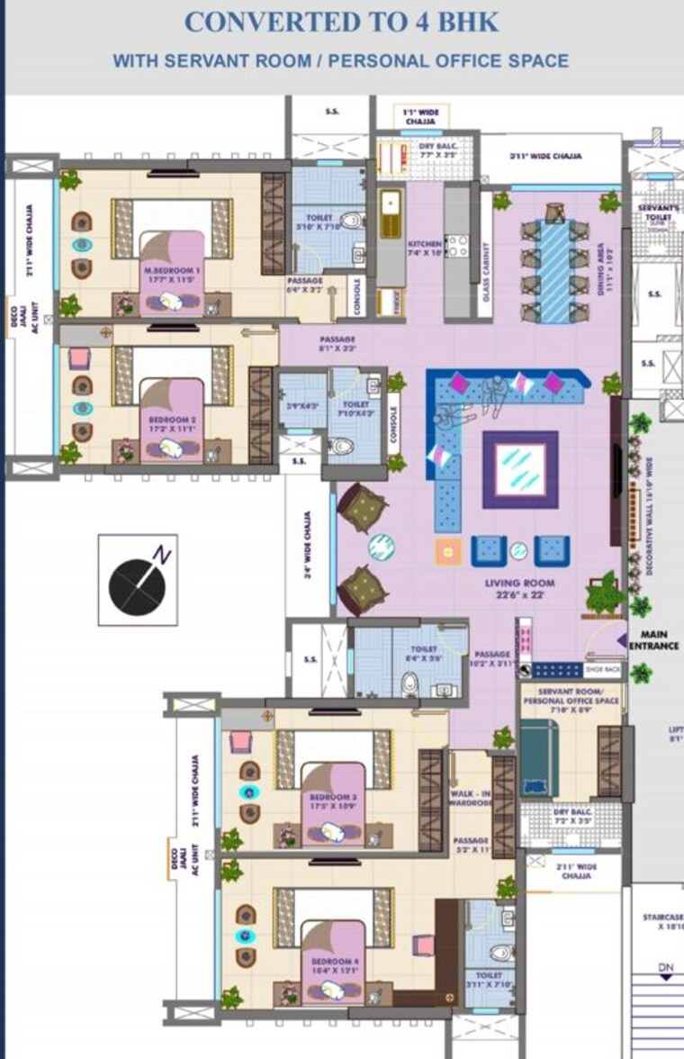 Map Location, rna-corp-palazzo 4 Bedroom 2000 Sq.Ft. Apartment In Kandivali West Mumbai 10743719