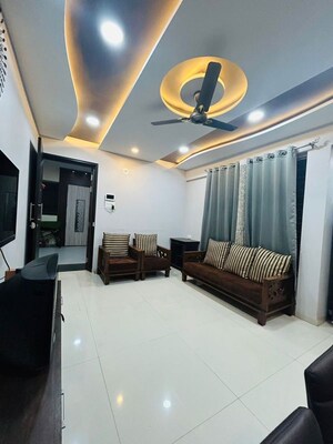 Living Room in 3 BHK Apartment at Sukhwani Scarlet, Wagholi – for Rent