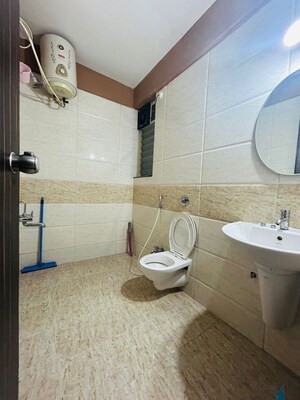 Bathroom in 3 BHK Apartment at Sukhwani Scarlet, Wagholi – for Rent