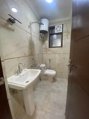 Bathroom in 3 BHK Apartment at Chattarpur – for Rent