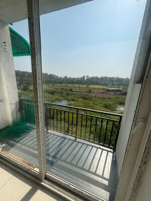Balcony in 3 BHK Apartment at Motia Blue Ridge, Dhakoli – for Rent