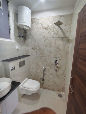 Bathroom in 3 BHK Apartment at Motia Blue Ridge, Dhakoli – for Rent