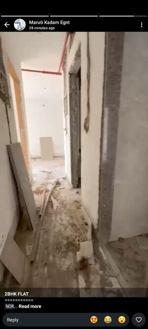Building Lobby in 2 BHK Apartment at N Rose Northern Hills, Dahisar East – for Sale