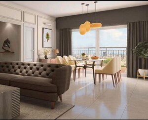 Living Room in 2 BHK Apartment at Avantika Crisanto, Chanda Nagar – for Sale