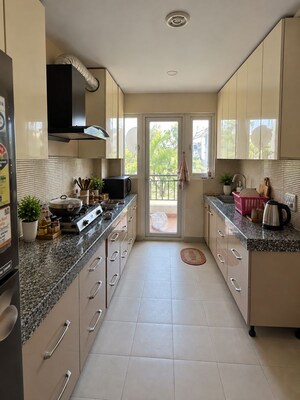 Kitchen in 4 BHK Apartment at Rajpur – for Rent