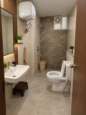 Bathroom in 4 BHK Apartment at Rajpur – for Rent