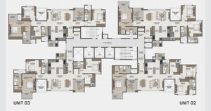 Floor Plan in 3 BHK Apartment at Bricks The Earthscape, Kacharakanahalli – for Sale