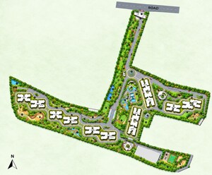 Master Plan in 3 BHK Apartment at Bricks The Earthscape, Kacharakanahalli – for Sale