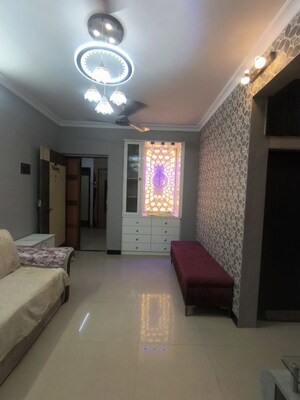 Living Room in 1 BHK Apartment at Shanti Gardens , Mira Road – for Rent