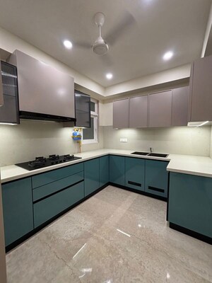 Kitchen in 3 BHK Builder Floor at Sarvodaya Enclave – for Rent