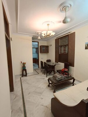 Living Room in 2 BHK Builder Floor at Khirki Extension – for Rent