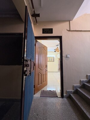 Staircase in 2.5 BHK Apartment at La Residentia, Tech Zone 4 Greater Noida – for Rent