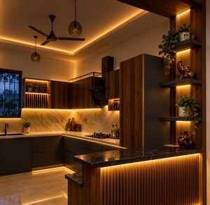 Kitchen in 3 BHK Villa at Govind Vihar – for Rent