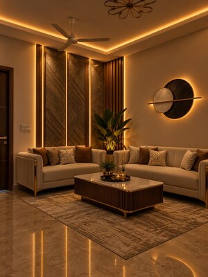 Living Room in 3 BHK Villa at Govind Vihar – for Rent