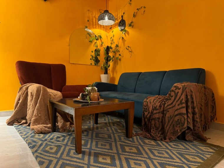 Living Room, saket 1 Bedroom 550 Sq.Ft. Independent House In Saket Delhi 10744378
