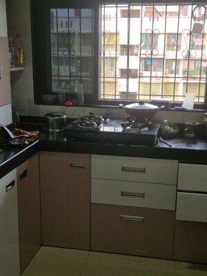 Kitchen in 1 BHK Apartment at Mahape – for Rent