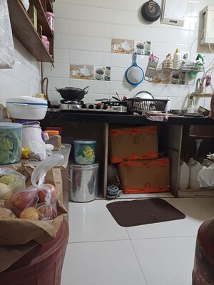 Kitchen in 1 BHK Apartment at Ghansoli Sector 21 – for Rent