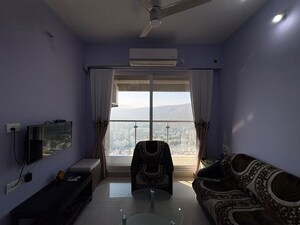 Living Room in 1 BHK Apartment at Ashar Edge, Pokhran Road No Two – for Rent