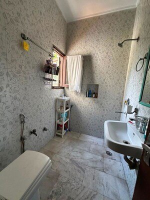 Bathroom in 4 BHK Builder Floor at Alaknanda – for Sale