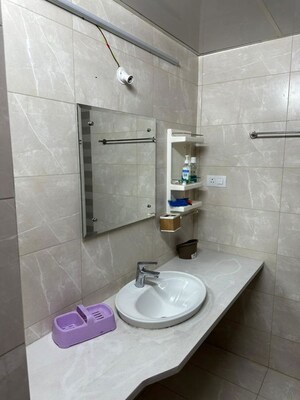 Bathroom in 3 BHK Apartment at Aparna Serene Park, Kondapur – for Rent