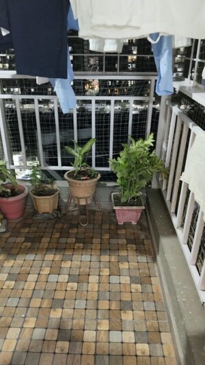 Balcony in 2 BHK Apartment at Majestique Manhattan Phase 2, Wagholi – for Rent