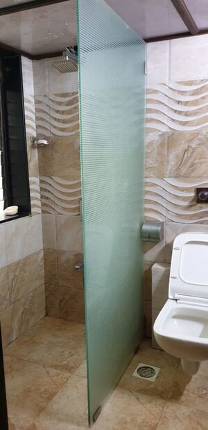 Bathroom in 2.5 BHK Apartment at Sun Damodar Shanti CHS, Kharghar Sector 20 – for Rent