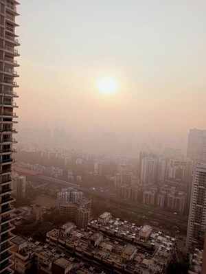Balcony in 3 BHK Apartment at Omkar Alta Monte, Malad East – for Rent