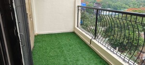 Balcony in 1 BHK Apartment at Cosmos Heritage, Manpada – for Rent