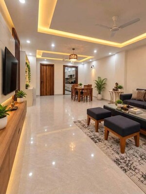 Living Room in 3 BHK Apartment at Conscient Heritage Max, Sector 102 – for Rent