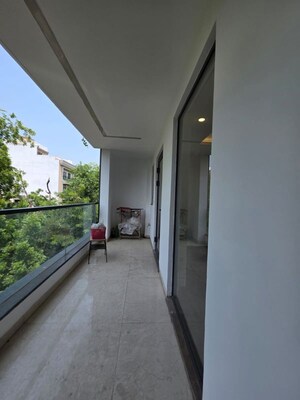Balcony in 3 BHK Builder Floor at Sushant Lok I – for Rent