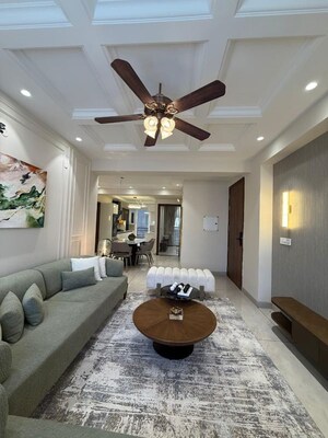 Living Room in 3 BHK Apartment at Aerocity – for Sale