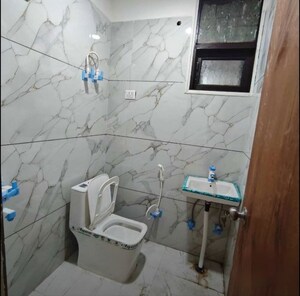 Bathroom in 3 BHK Apartment at Omaxe The Palace, Gomti Nagar – for Rent