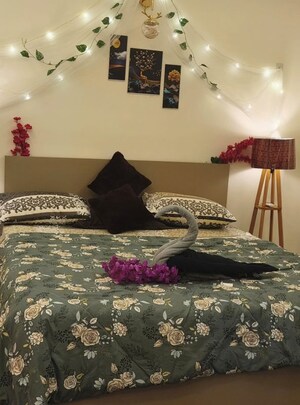 Bedroom in 2 BHK Apartment at Eureka Diya Green City, Raj Nagar Extension – for Rent
