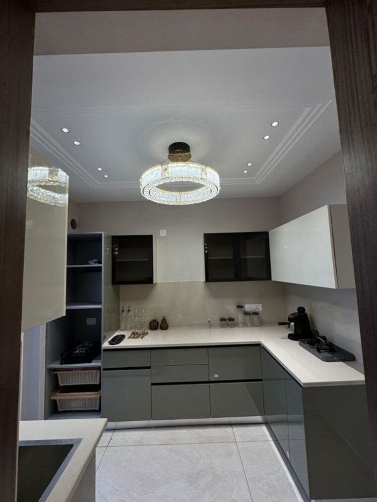 Kitchen, vip road 3 Bedroom 1750 Sq.Ft. Apartment In Vip Road Zirakpur 10745215