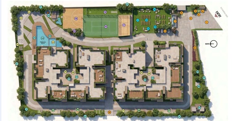 Master Plan, pushkalam-heritage 3 Bedroom 1440 Sq.Ft. Apartment In Nimbekaipura Bangalore 10745232