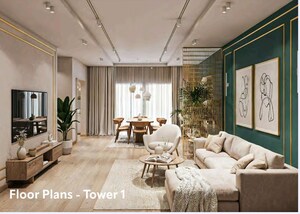 Living Room in 3 BHK Apartment at Pushkalam Heritage, Nimbekaipura – for Sale