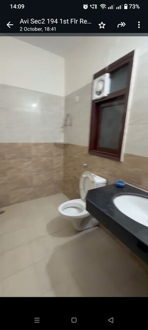 Bathroom in 2.5 BHK Builder Floor at Pinewood Enclave, Wave City – for Rent