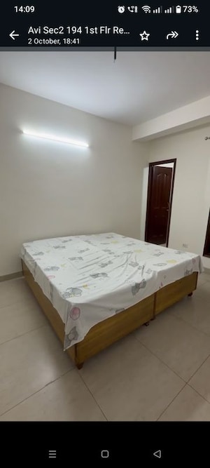 Bedroom in 2.5 BHK Builder Floor at Pinewood Enclave, Wave City – for Rent