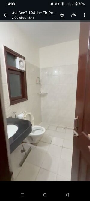 Bathroom in 2.5 BHK Builder Floor at Pinewood Enclave, Wave City – for Rent