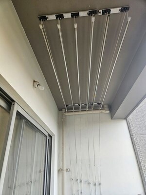 Staircase in 1 BHK Apartment at Goyal Footprints, Thanisandra Main Road – for Rent