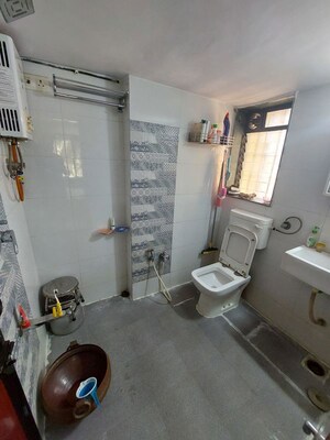 Attached Bathroom in 2 BHK Apartment at Shree Laxmi Park 1, Vartak Nagar – for Rent