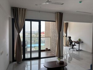 Living Room in 2.5 BHK Apartment at Mantra Mirari, Koregaon Park – for Rent