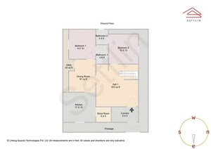 Floor Plan in 5 BHK Independent House at Banashankari Temple Ward – for Sale