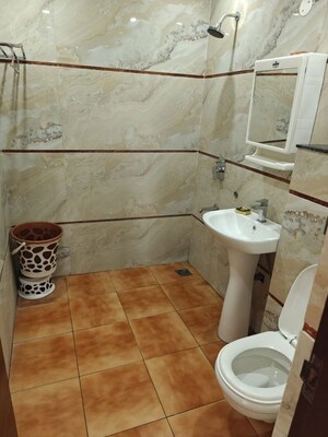 Bathroom in 3 BHK Apartment at Riverdale Hazelwood Residences, High Ground – for Rent