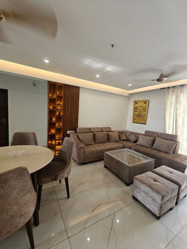 Living Room, riverdale-hazelwood-residences 3 Bedroom 1675 Sq.Ft. Apartment In High Ground Zirakpur 10745650