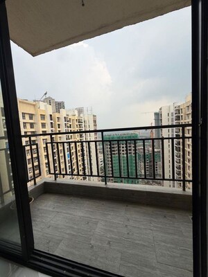 Balcony in 1.5 BHK Apartment at Runwal Gardens, Dombivli East – for Rent