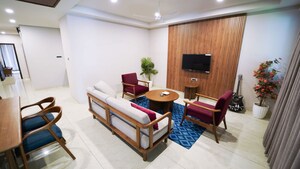 Living Room in 2 BHK Apartment at Cliffton Valley, Panthaghati – for Sale