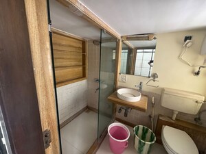 Bathroom in 3 BHK Apartment at Santacruz West – for Rent