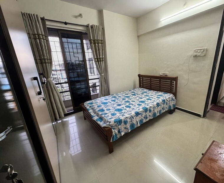 Bedroom, jaydeep-park 2 Bedroom 800 Sq.Ft. Apartment In Majiwada Thane 10745881