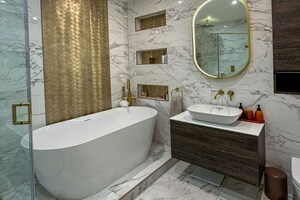 Bathroom in 4 BHK Builder Floor at Janakpuri – for Sale